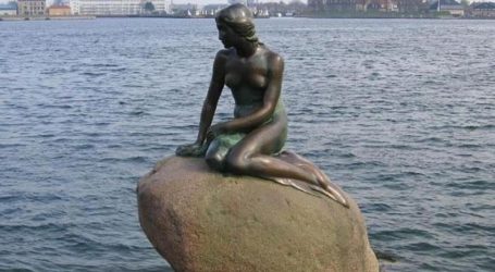 تخريب تمثال الحورية الصغيرة في كوبنهاغن