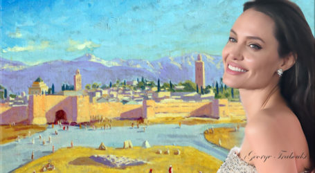 أنجلينا جولي تبيع لوحة رسمها ونستون تشرشل خلال الحرب الثانية