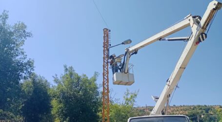 إنارة مداخل حديقة البطاركة- الديمان